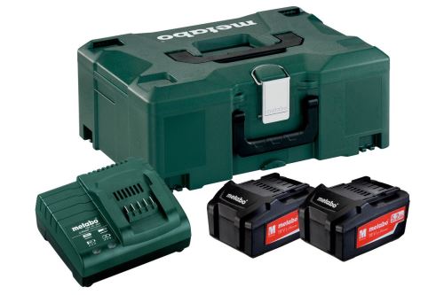 METABO Set de baza (incarcator + baterii) 18V / 2 x 5,2 Ah, ASC 30 - 36 V + carcasa 685065000