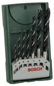 Set mini găurit pentru lemn BOSCH 7 piese X-Line 2607019580