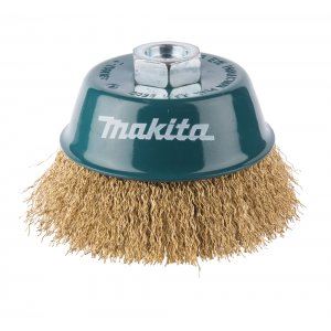 MAKITA Perie cupa din alama, sarma ondulata 0,3 mm, 100 mm D-39805