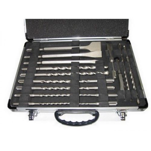 MAKITA set burghie si dalti SDS-Plus in carcasa de aluminiu, 17 buc D-19180