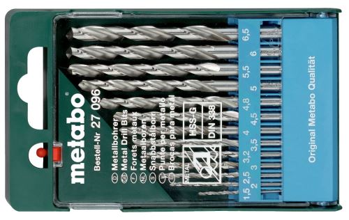 METABO Set burghie metal HSS-G (13 buc) 627096000