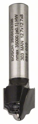 BOSCH Freză de profil H 8 mm, R1 2,4 mm, D 12,7 mm, L 12,4 mm, G 46 mm 2608628398